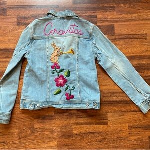Vintage hand-embroidered unique Gap jean jacket